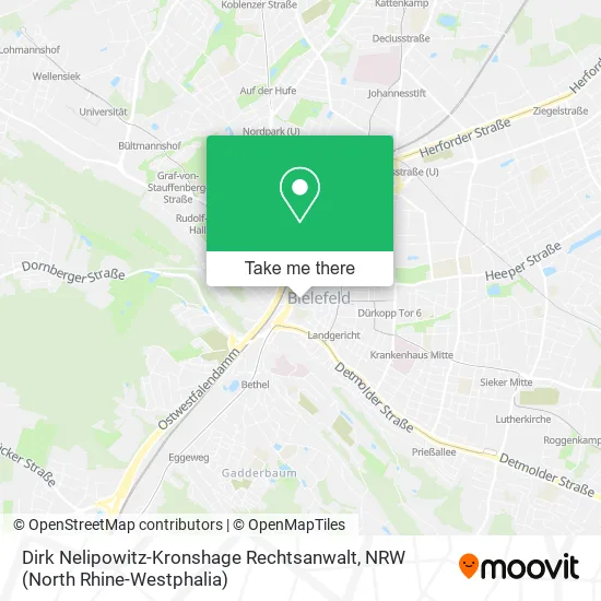 Карта Dirk Nelipowitz-Kronshage Rechtsanwalt