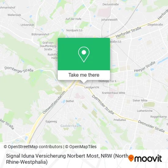 Карта Signal Iduna Versicherung Norbert Most