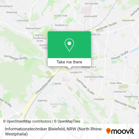 Informationstechniker Bielefeld map