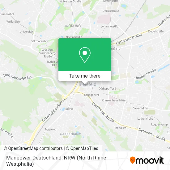 Manpower Deutschland map