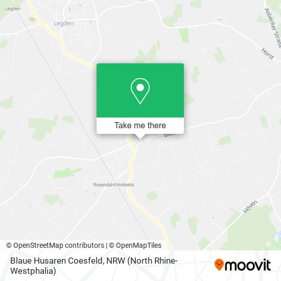 Blaue Husaren Coesfeld map
