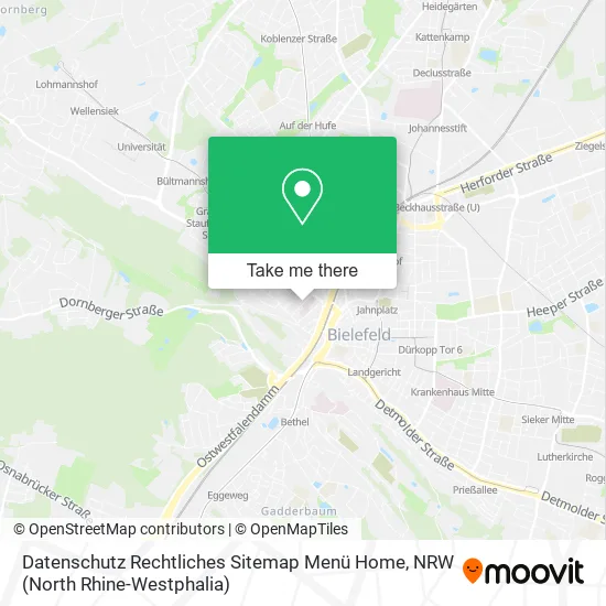 Карта Datenschutz Rechtliches Sitemap Menü Home