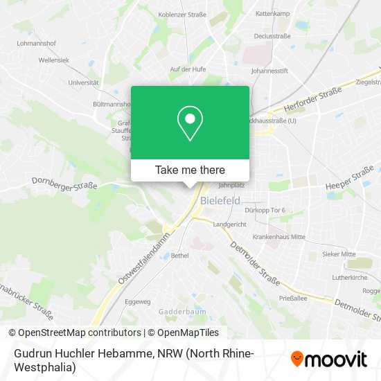 Gudrun Huchler Hebamme map