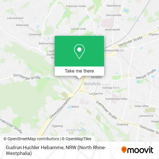 Карта Gudrun Huchler Hebamme