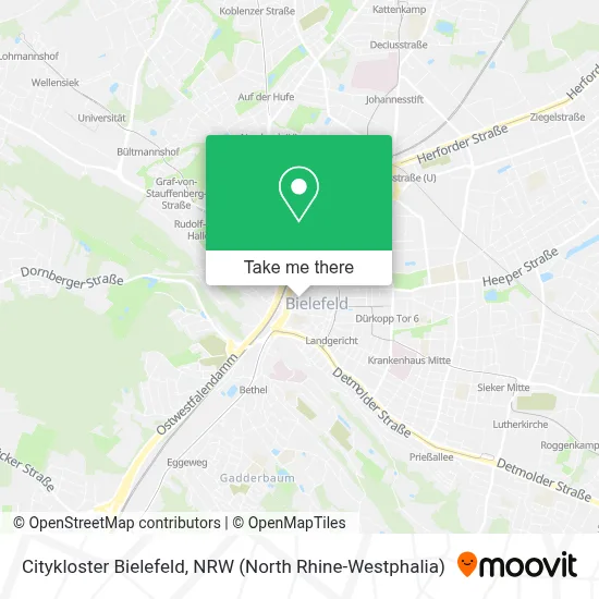 Citykloster Bielefeld map