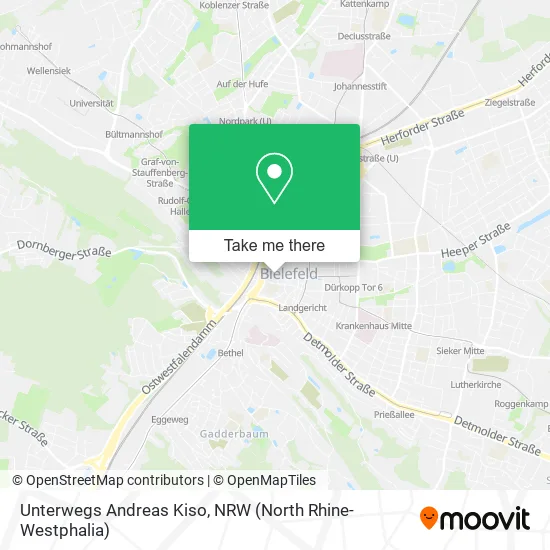 Карта Unterwegs Andreas Kiso