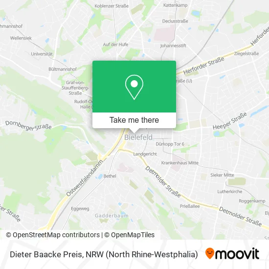 Карта Dieter Baacke Preis