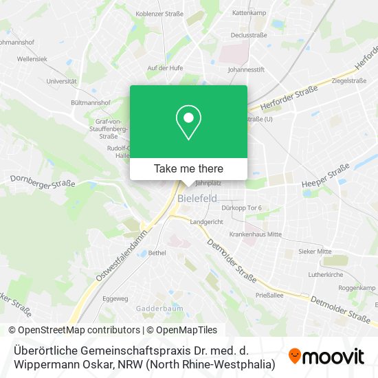 Überörtliche Gemeinschaftspraxis Dr. med. d. Wippermann Oskar map