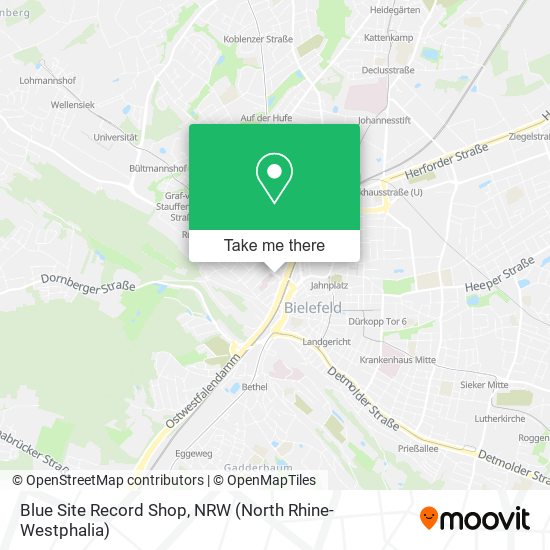Карта Blue Site Record Shop