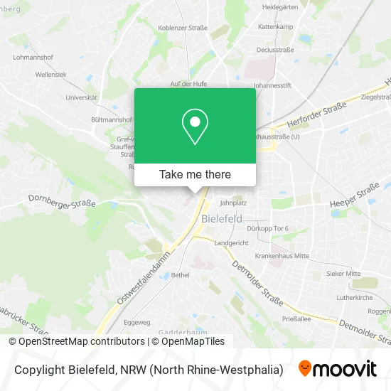 Copylight Bielefeld map