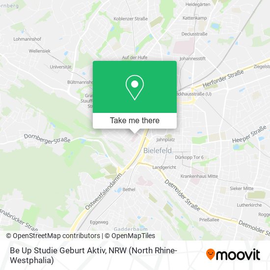 Be Up Studie Geburt Aktiv map