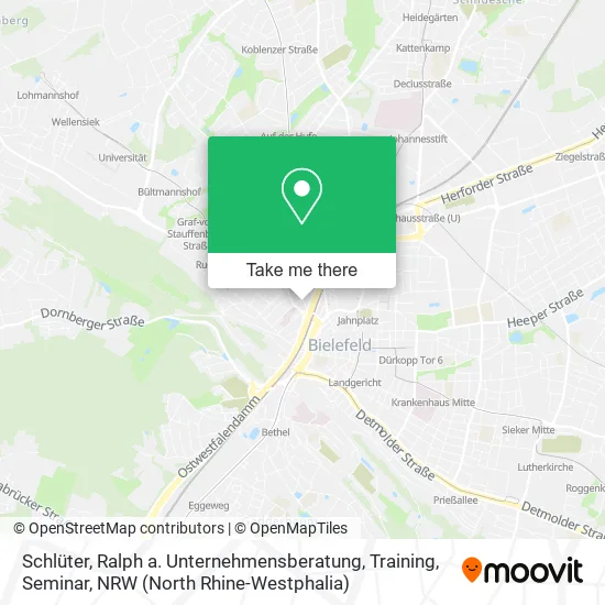Карта Schlüter, Ralph a. Unternehmensberatung, Training, Seminar