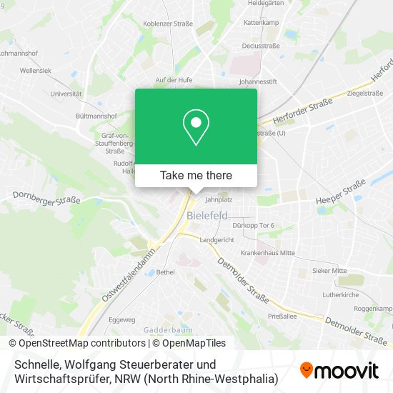 Schnelle, Wolfgang Steuerberater und Wirtschaftsprüfer map