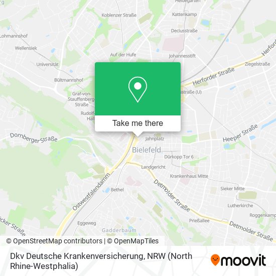 Dkv Deutsche Krankenversicherung map