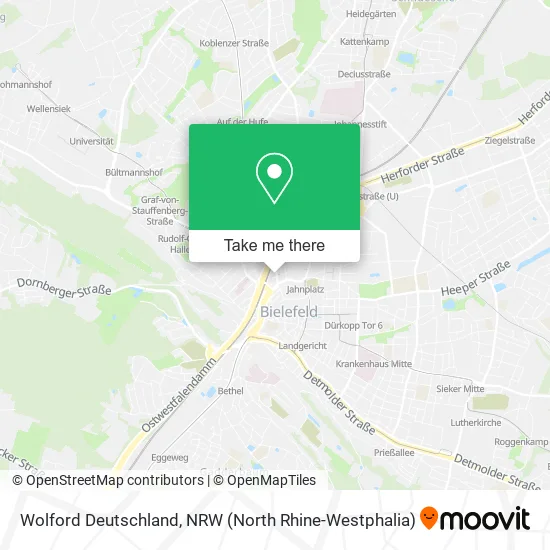 Карта Wolford Deutschland