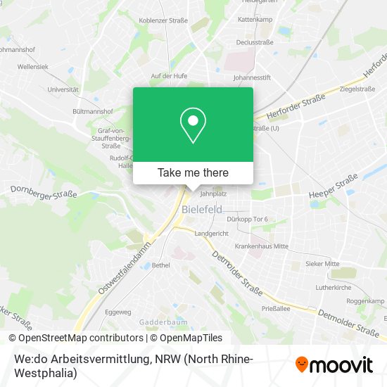 We:do Arbeitsvermittlung map