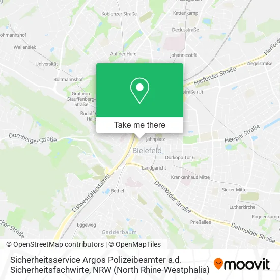 Карта Sicherheitsservice Argos Polizeibeamter a.d. Sicherheitsfachwirte