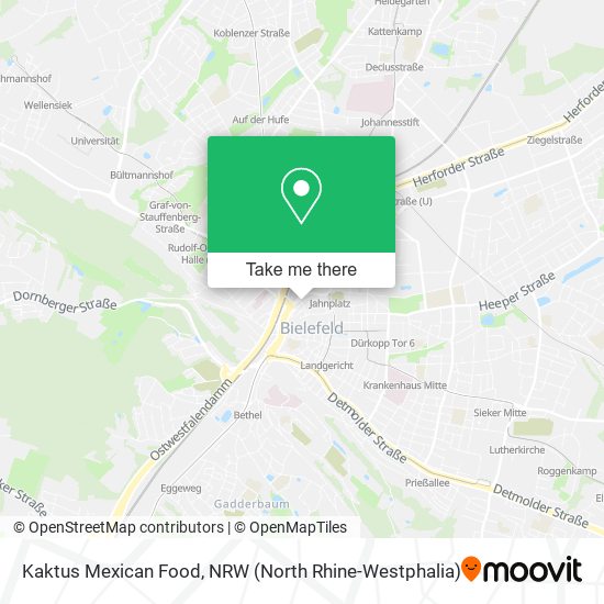 Kaktus Mexican Food map