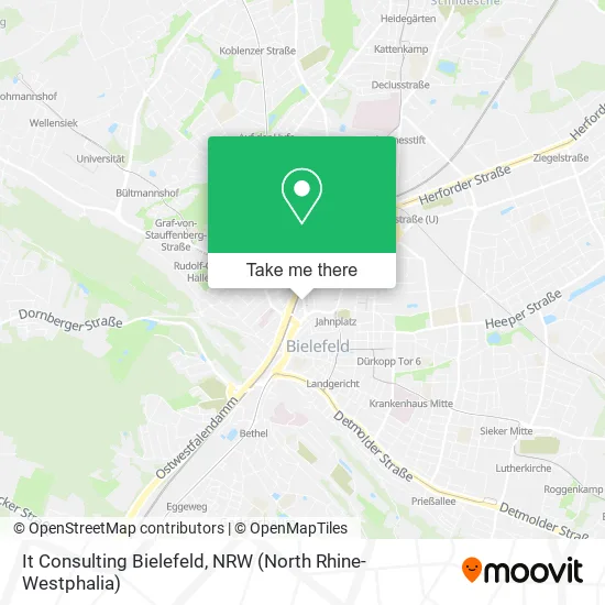 Карта It Consulting Bielefeld