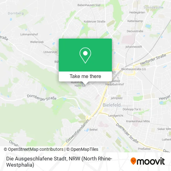 Карта Die Ausgeschlafene Stadt