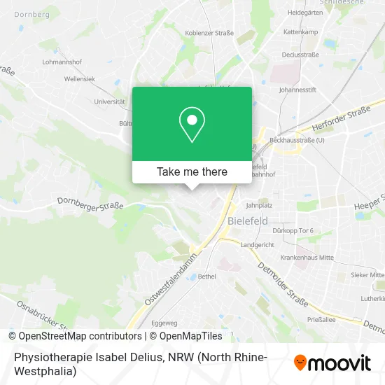 Physiotherapie Isabel Delius map