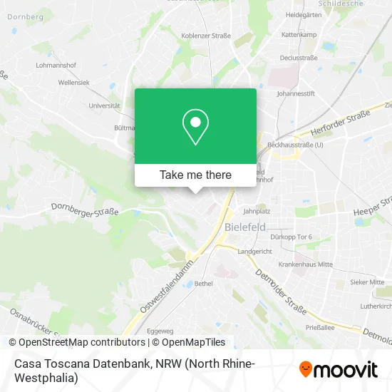 Карта Casa Toscana Datenbank