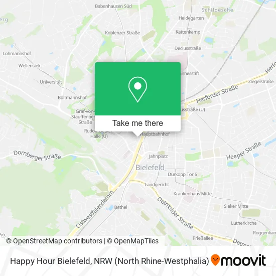 Карта Happy Hour Bielefeld