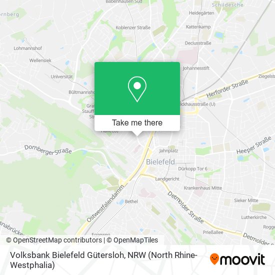 Volksbank Bielefeld Gütersloh map