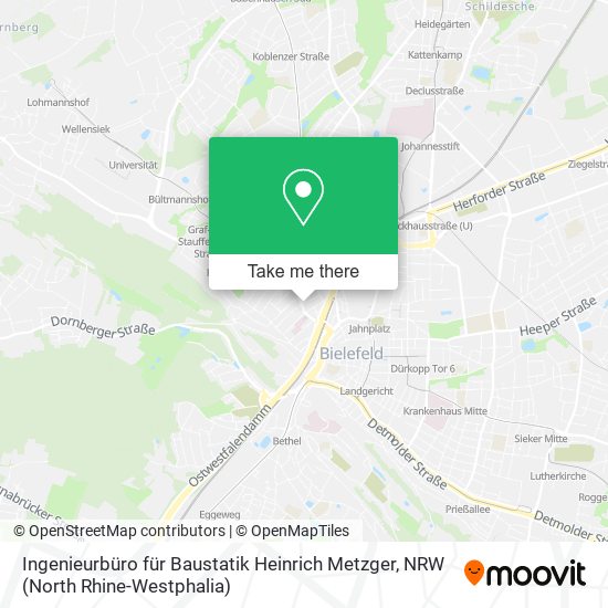 Ingenieurbüro für Baustatik Heinrich Metzger map
