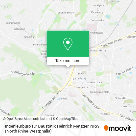 Карта Ingenieurbüro für Baustatik Heinrich Metzger