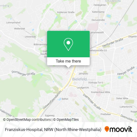 Franziskus-Hospital map