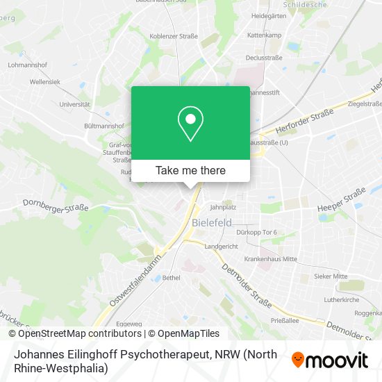 Johannes Eilinghoff Psychotherapeut map