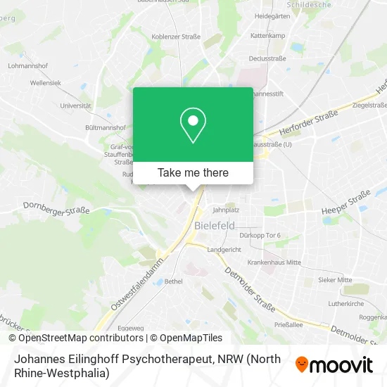 Карта Johannes Eilinghoff Psychotherapeut