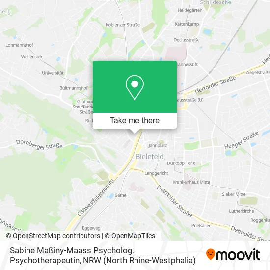 Карта Sabine Maßiny-Maass Psycholog. Psychotherapeutin