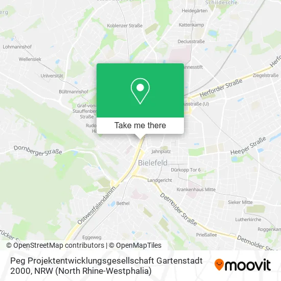 Карта Peg Projektentwicklungsgesellschaft Gartenstadt 2000