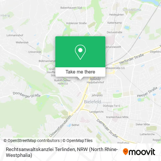 Карта Rechtsanwaltskanzlei Terlinden