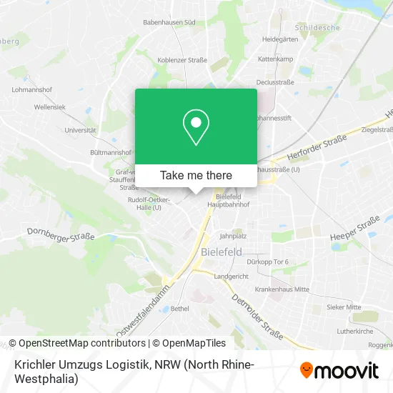 Карта Krichler Umzugs Logistik