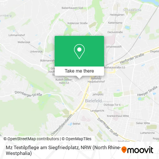 Карта Mz Textilpflege am Siegfriedplatz