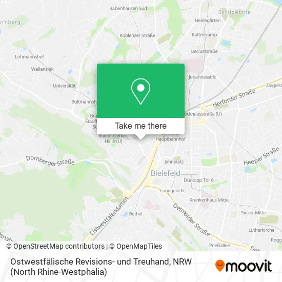 Карта Ostwestfälische Revisions- und Treuhand