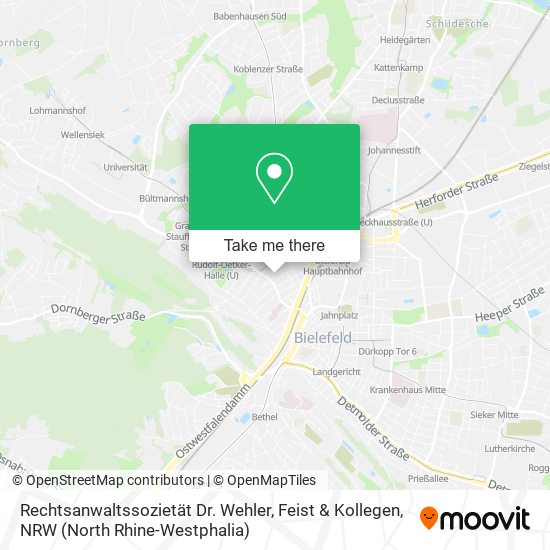 Rechtsanwaltssozietät Dr. Wehler, Feist & Kollegen map
