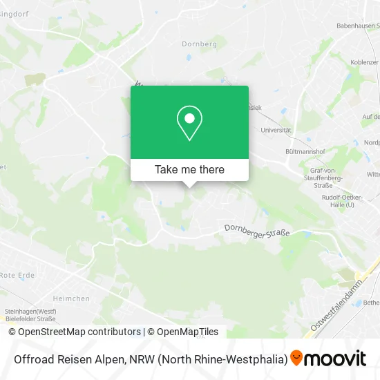 Offroad Reisen Alpen map