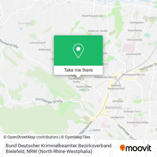 Bund Deutscher Kriminalbeamter Bezirksverband Bielefeld map