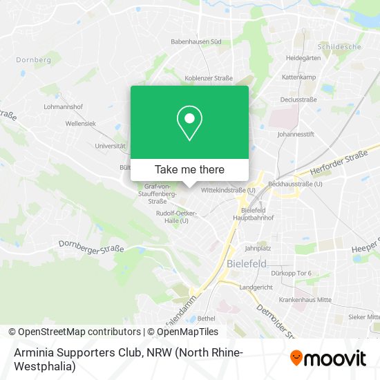 Arminia Supporters Club map