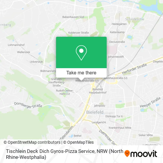 Карта Tischlein Deck Dich Gyros-Pizza Service