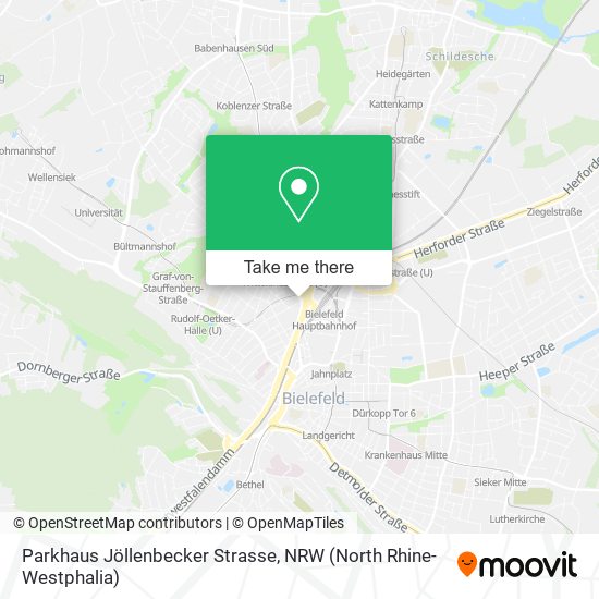 Parkhaus Jöllenbecker Strasse map