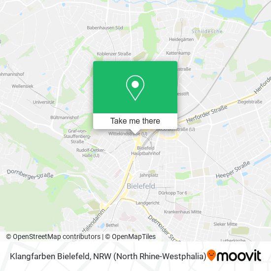 Klangfarben Bielefeld map