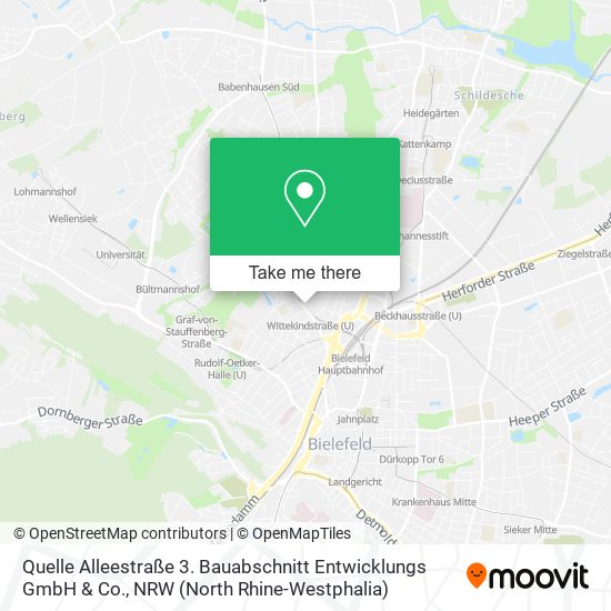 Quelle Alleestraße 3. Bauabschnitt Entwicklungs GmbH & Co. map