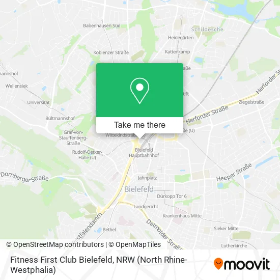 Fitness First Club Bielefeld map