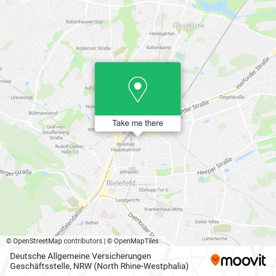 Deutsche Allgemeine Versicherungen Geschäftsstelle map