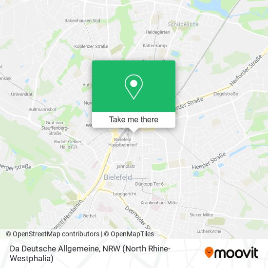 Da Deutsche Allgemeine map